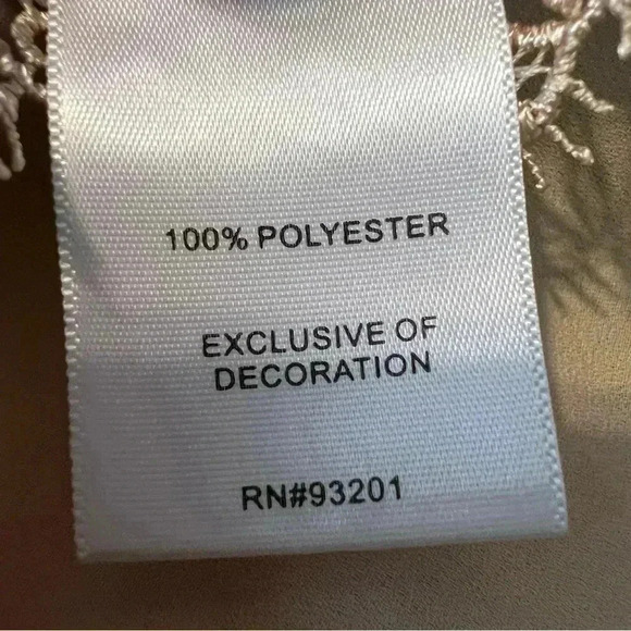 Dots beige lace trim wrap women shorts size medium - Picture 5 of 5